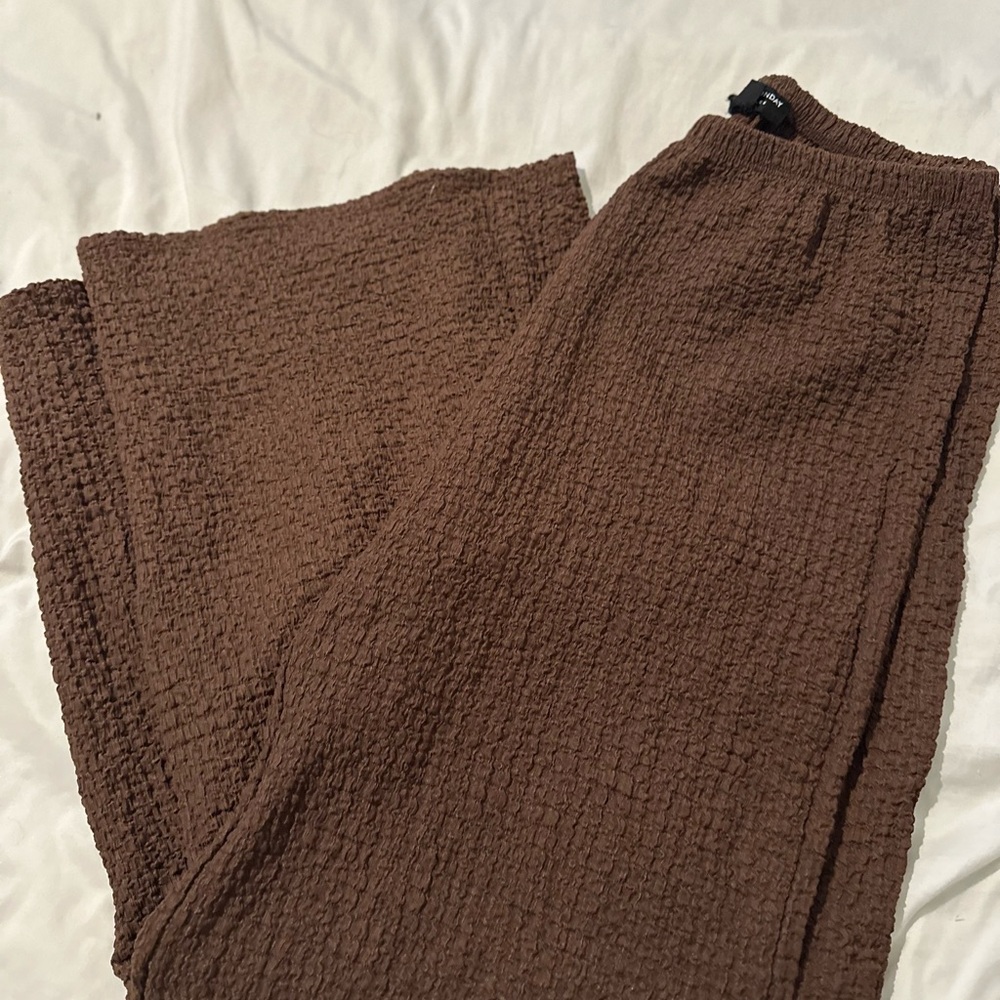 See You Monday Brown Wide Leg Pants